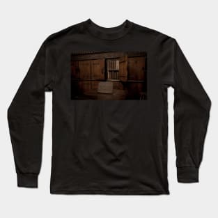 Old bookshelf at Hungarian National Museum in Budapest, Hungary Long Sleeve T-Shirt